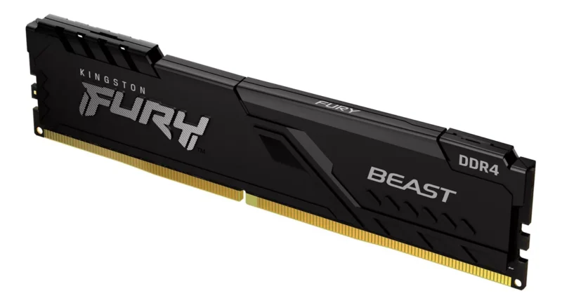 Memoria RAM Fury Beast DDR4 gamer color negro 8GB 1 Kingston KF432C16BB/8